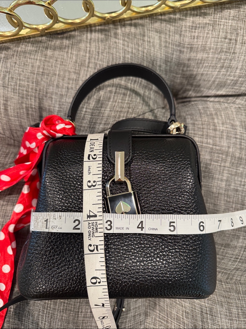 Kate Spade New York Bag Small Remedy Black Leather Top-Handle Crossbody Bag EUC - Picture 17 of 17